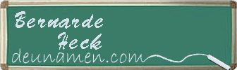 Bernarde Heck Visitenkarte